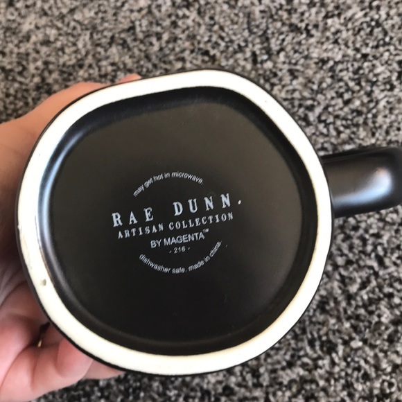 Rae Dunn STRENGTH Black Ceramic Coffee Mug - Picture 6 of 6